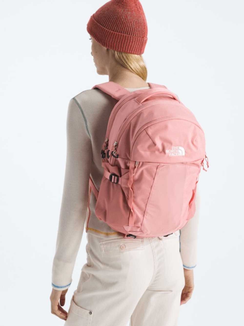 NWT The North Face Women's Recon Backpack- Terracotta Dark Heather/TNF White